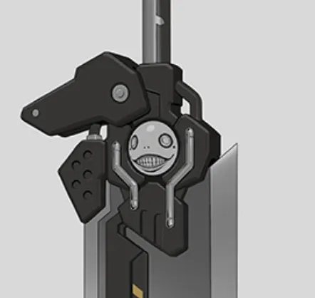 大剣に描かれたエミール