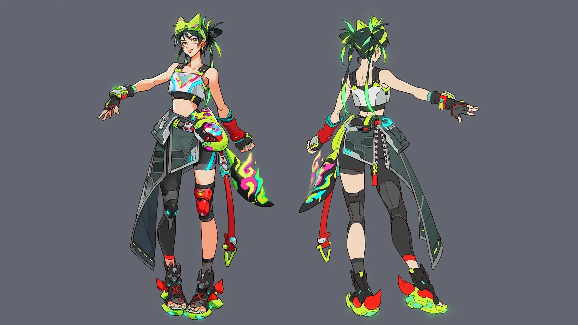 キリコのYOASOBIコラボ・スキンのコンセプトアート