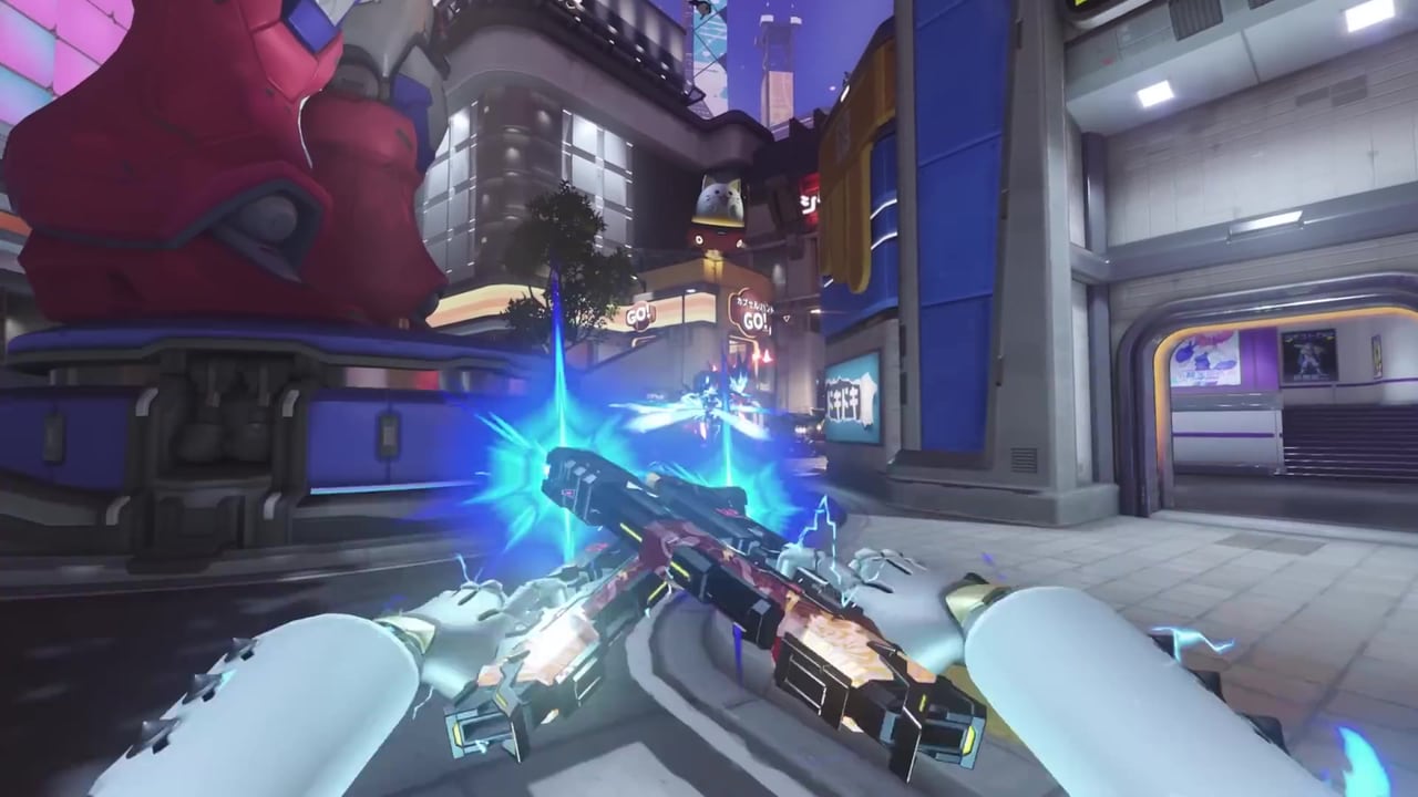 罰でX字状のボレーを発射するシオン