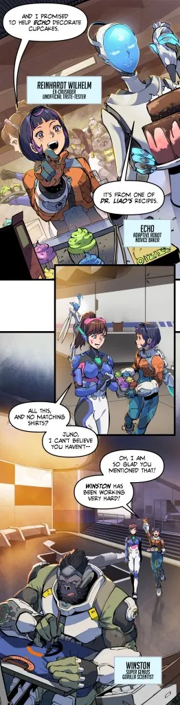 ラインハルト、エコー、ウィンストンのビジュアル