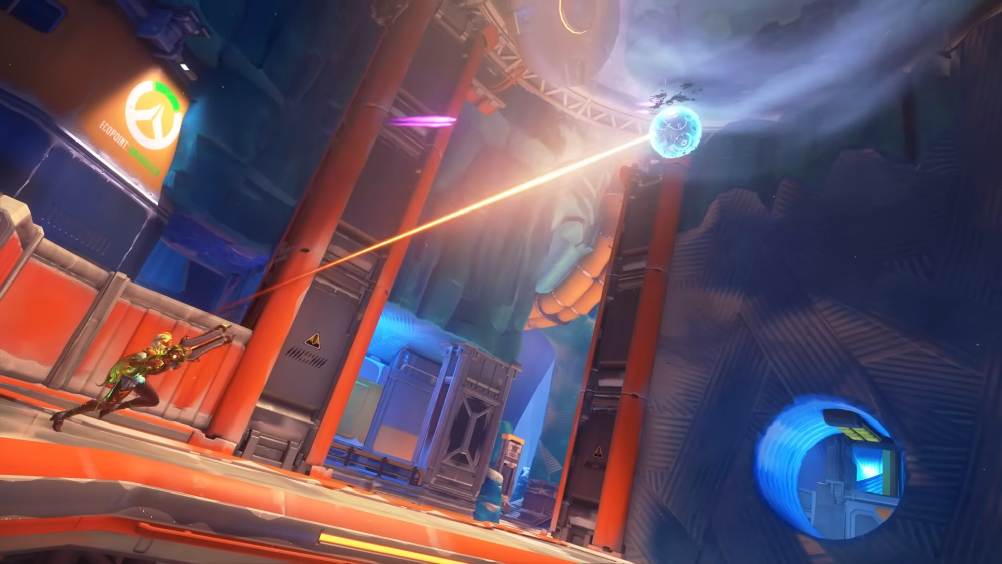 ANTARCTIC PENINSULAで敵が凍結しているように見える場面