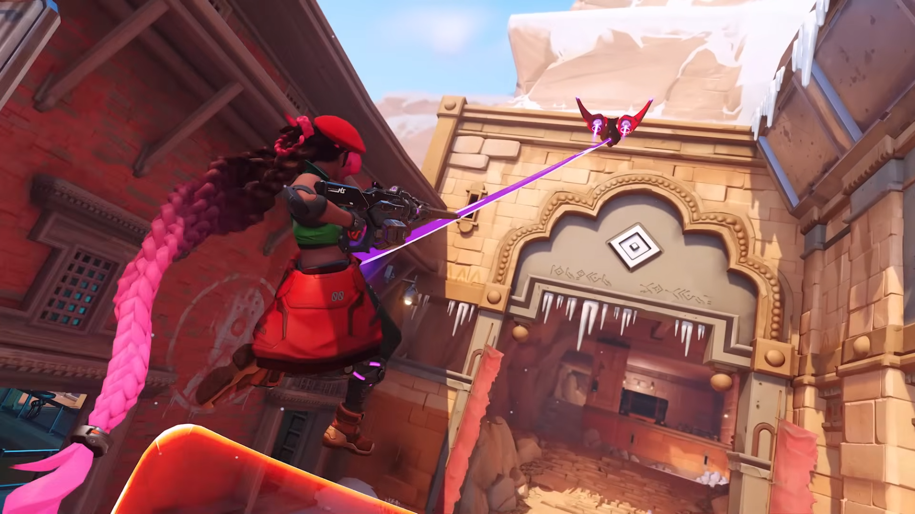 アンカー・ドローンの方向へ飛ぶシエラ